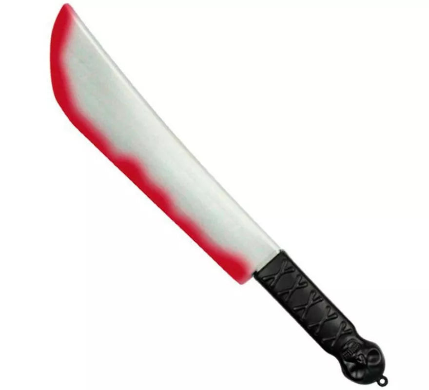 Translation missing: en.Machete o Cuchillo de juguete con Sangre de 33 cm