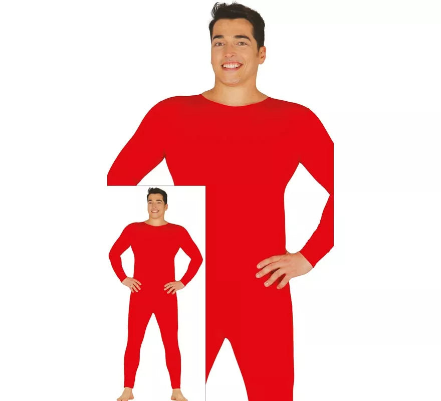 Maillot o Mono color rojo para hombre