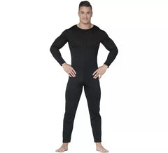 Black jersey or jumpsuit for men