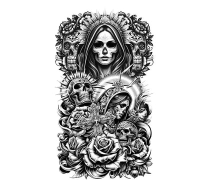 Manga de Tatuaje Catrina