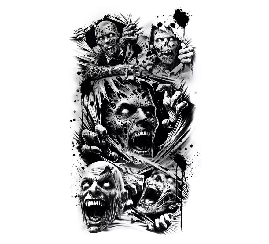 Manga de Tatuaje Zombie