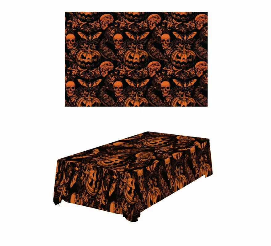 Translation missing: en.Mantel de Calabaza Gótica de 137x274 cm