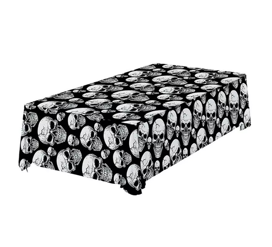 Mantel de Calaveras Temibles de 137x274 cm