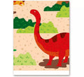 Mantel de Dinosaurios Plegado de 137x182 cm