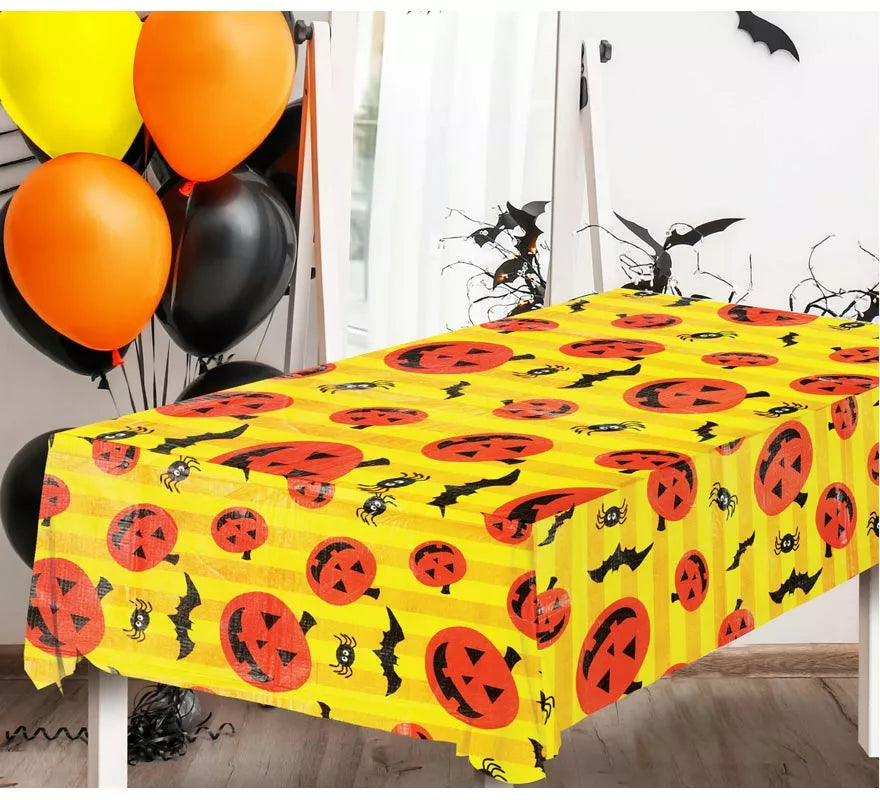 Mantel de Halloween con Calabazas de 130x175 cm