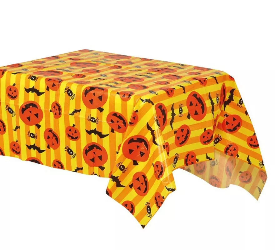 Mantel de Halloween con Calabazas de 130x175 cm