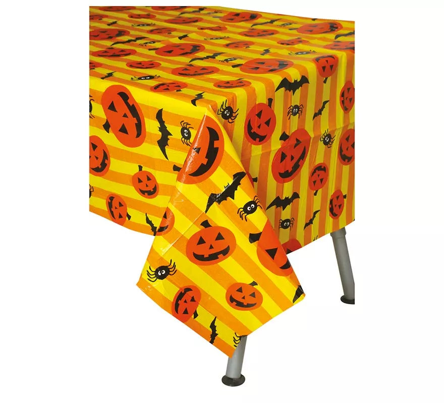 Mantel de Halloween con Calabazas de 130x175 cm
