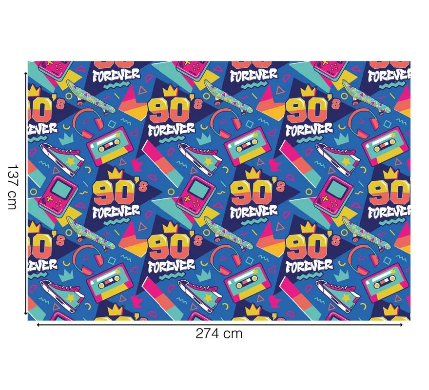 Mantel de los años 90 de 137x274 cm