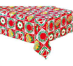 Plastic Christmas Tablecloth 178 X 132 cm