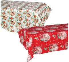 Assorted Plastic Christmas Tablecloth