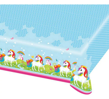 Mantel de Plástico de Unicornio de 120x180 cm