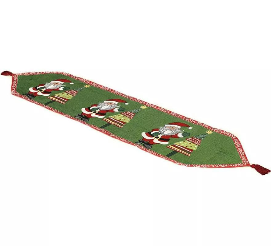 Mantel Decorativo Navideño Papá Noel 33x137 cm