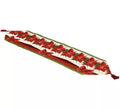 Mantel Decorativo Navideño Poinsettia 33x137 cm