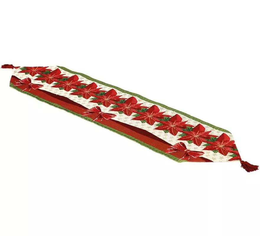 Translation missing: en.Mantel Decorativo Navideño Poinsettia 33x137 cm