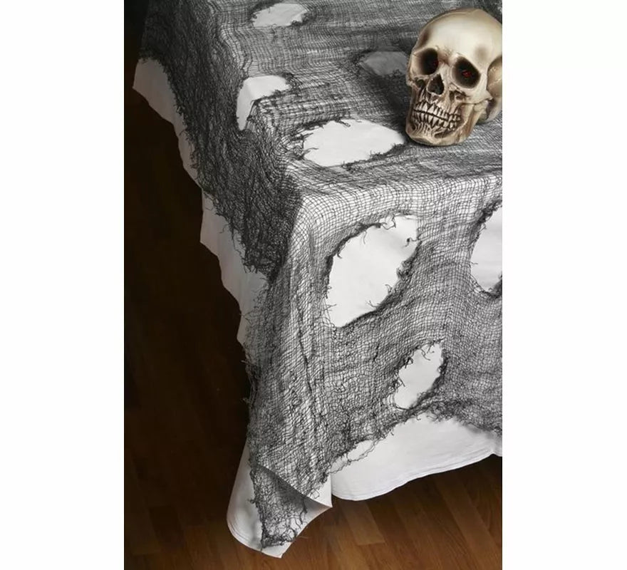 Mantel Decorativo negro para Halloween de 60x300 cm