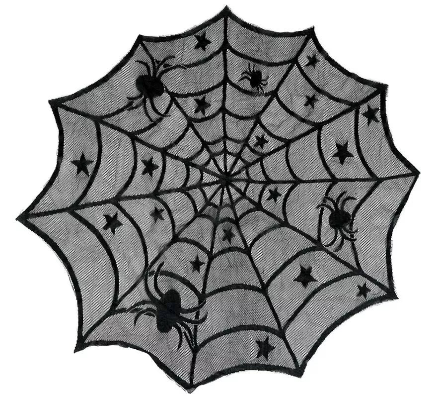 Mantel Mesa Bordado Telaraña 100 cm