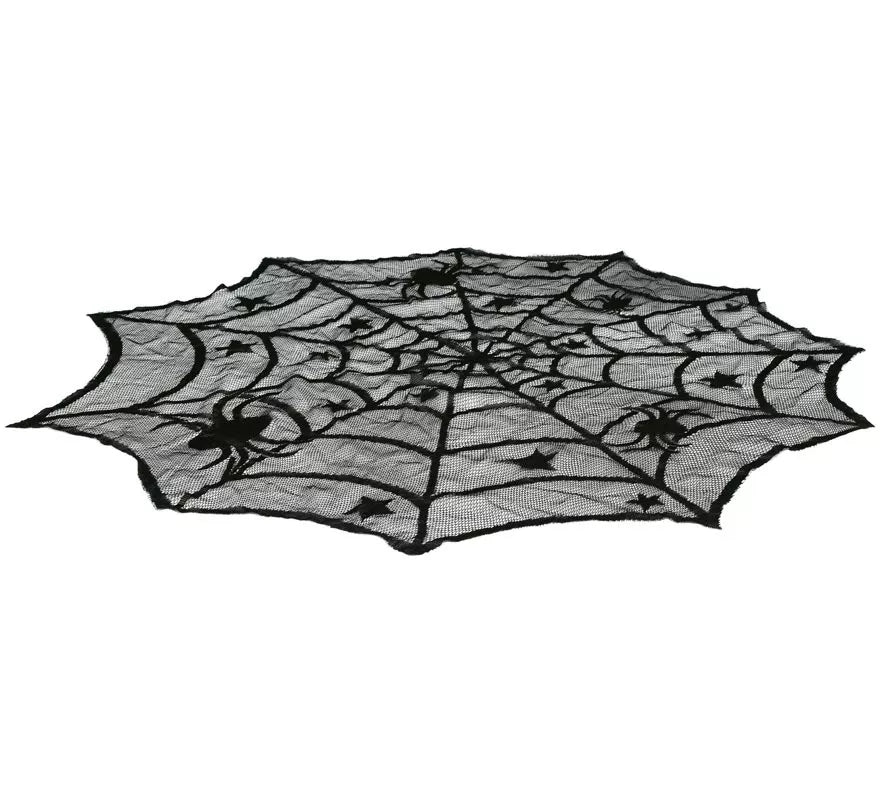 Mantel Mesa Bordado Telaraña 100 cm