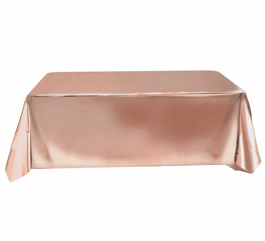Mantel Oro y Rosa Metalizado de 137X274 cm