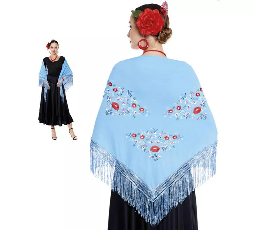 Mantón Sevillana o Chulapa Bordado en varios colores