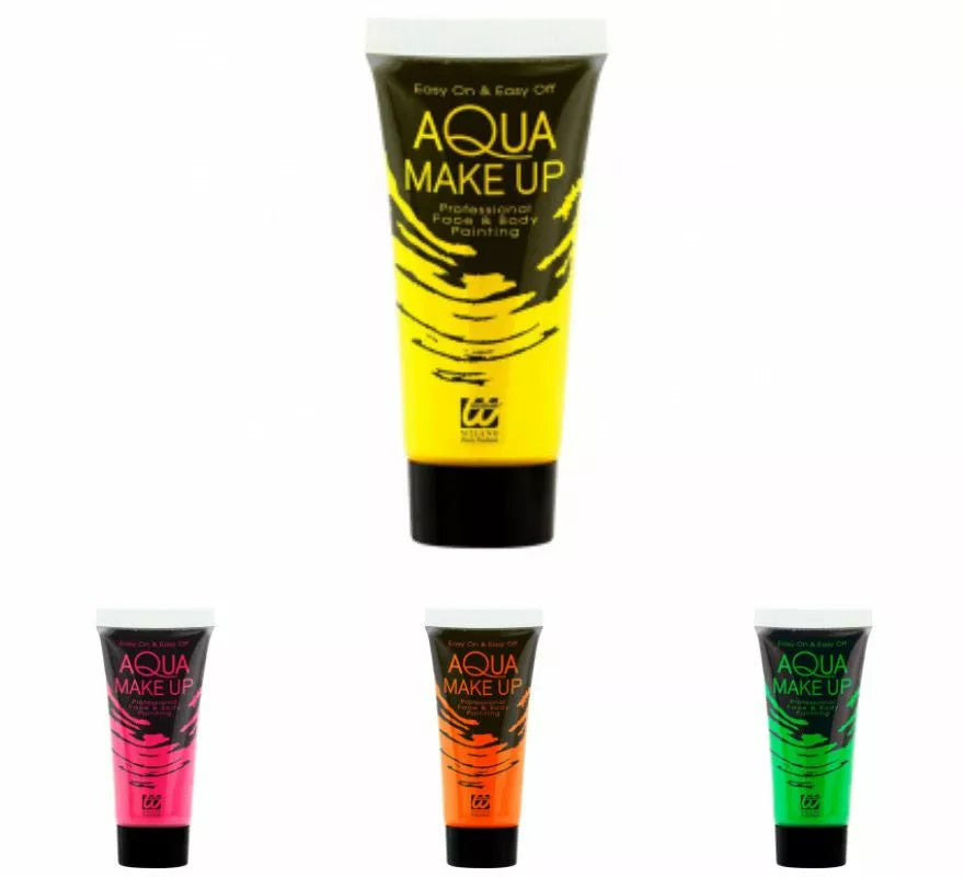 Maquillaje al Agua Neón en Tubo 30 ml en varios colores