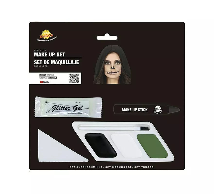 Maquillaje de Esqueleto sombrío
