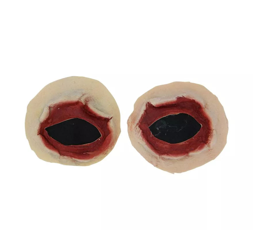 Maquillaje FXs de Cicatriz Ojos Negros