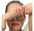 Maquillaje FXs de Letras Pride Orgullo