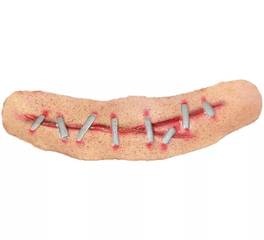 Maquillaje FXS Herida con sutura 14 cm