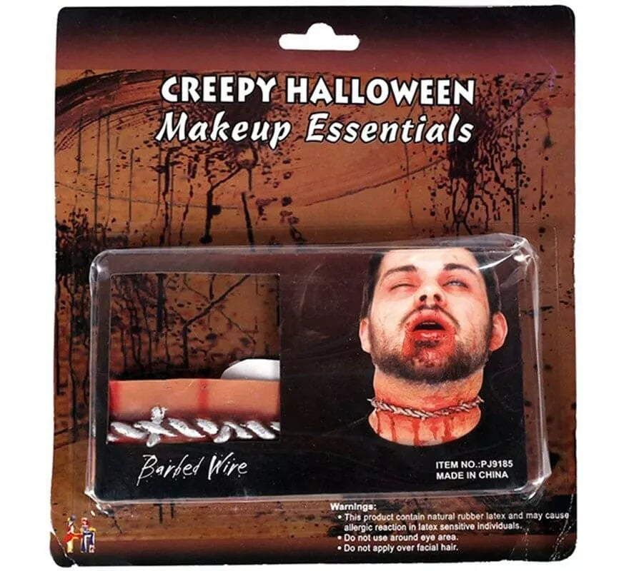 Maquillaje FXs Herida de Cuello con Alambre