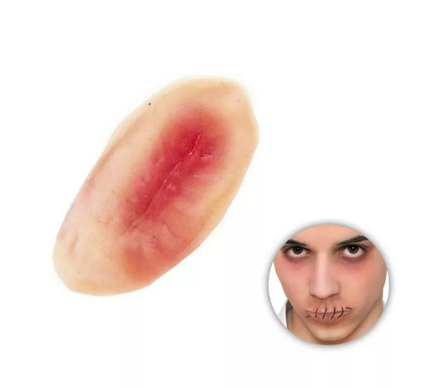 Maquillaje Herida FX Piel Cosida