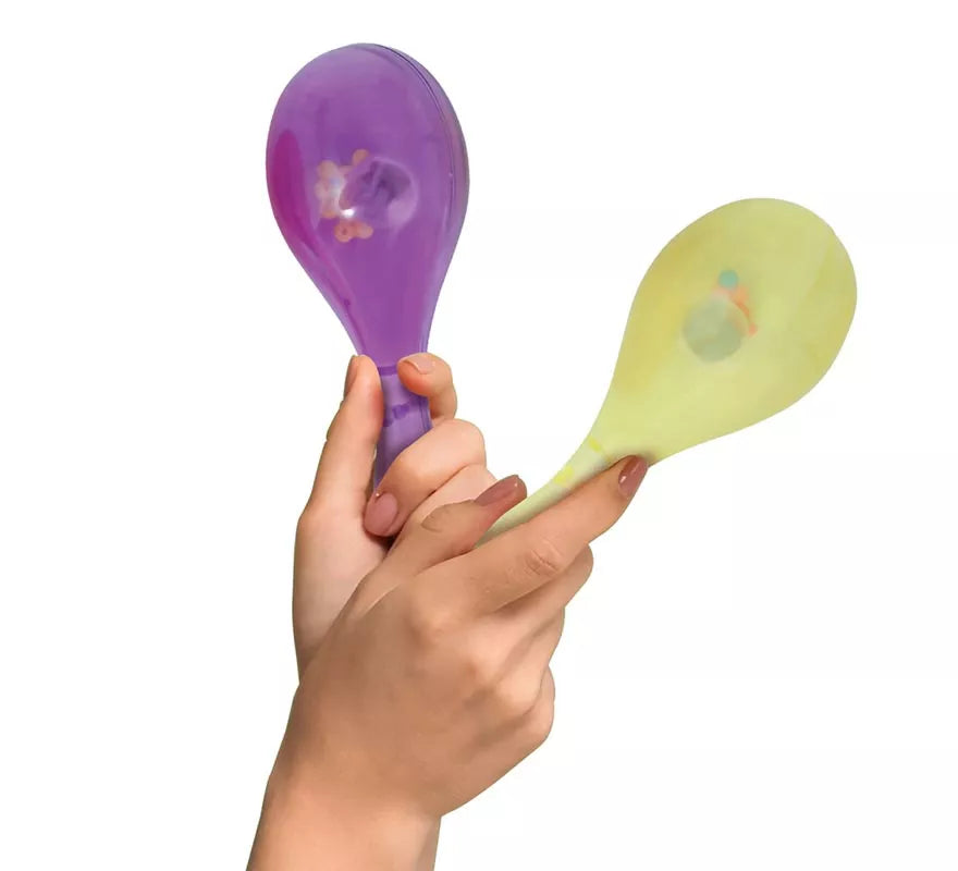 Maraca con Luz de 15 cm en colores surtidos