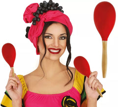 20cm Red Wooden Maraca