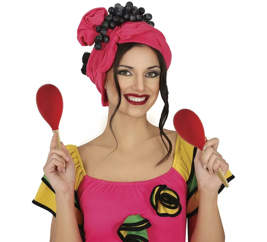 Maraca roja de Madera de 20 cm