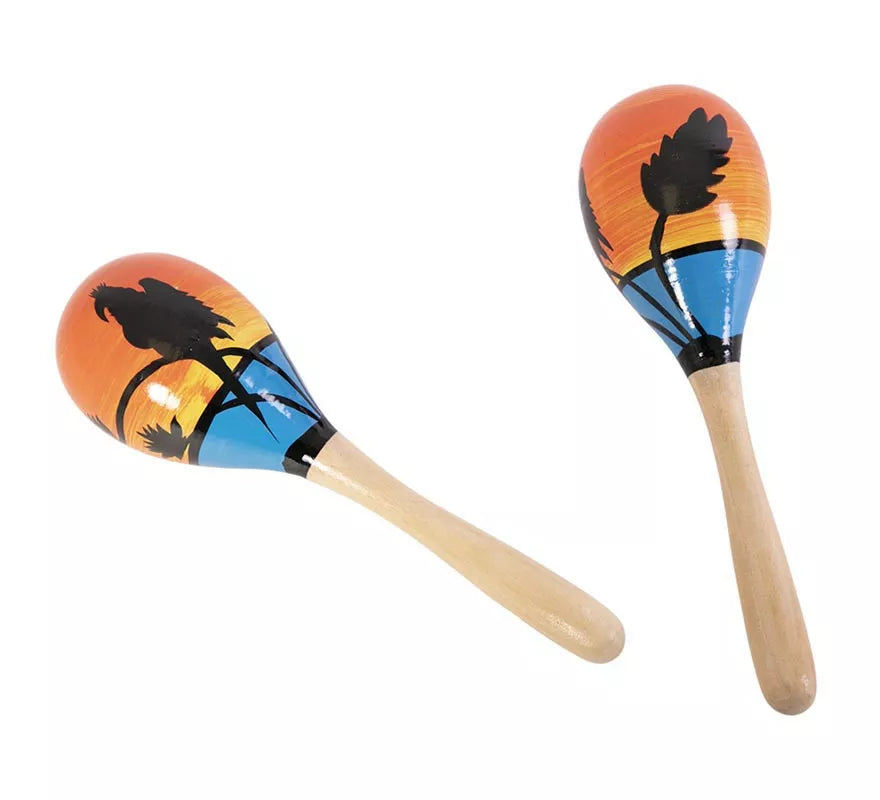 Maracas de Madera de 20 cm