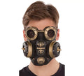 Máscara Antigás Negra Steampunk