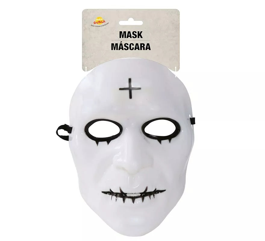 Máscara Blanca con Cruz