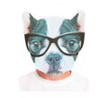 Máscara Bulldog estampado