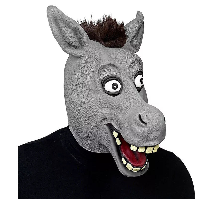 Translation missing: en.Máscara Cabeza de Burro de dibujos animados con pelo