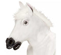 Máscara Cabeza de Caballo Blanco con pelo