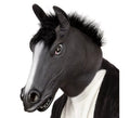 Máscara Cabeza de Caballo Negro con pelo