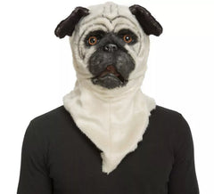Pug Dog Mask with Movable Jaw