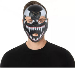 Maschera aliena aracnide nera in plastica