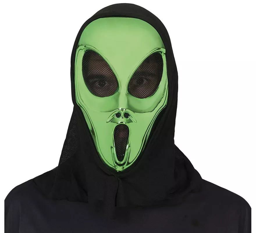 Translation missing: en.Máscara de Alienígena verde con Capucha