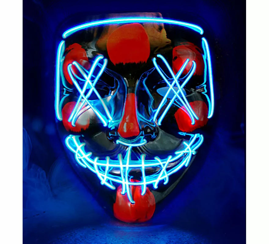 Translation missing: en.Máscara de Asesino Aterrador con LED azul