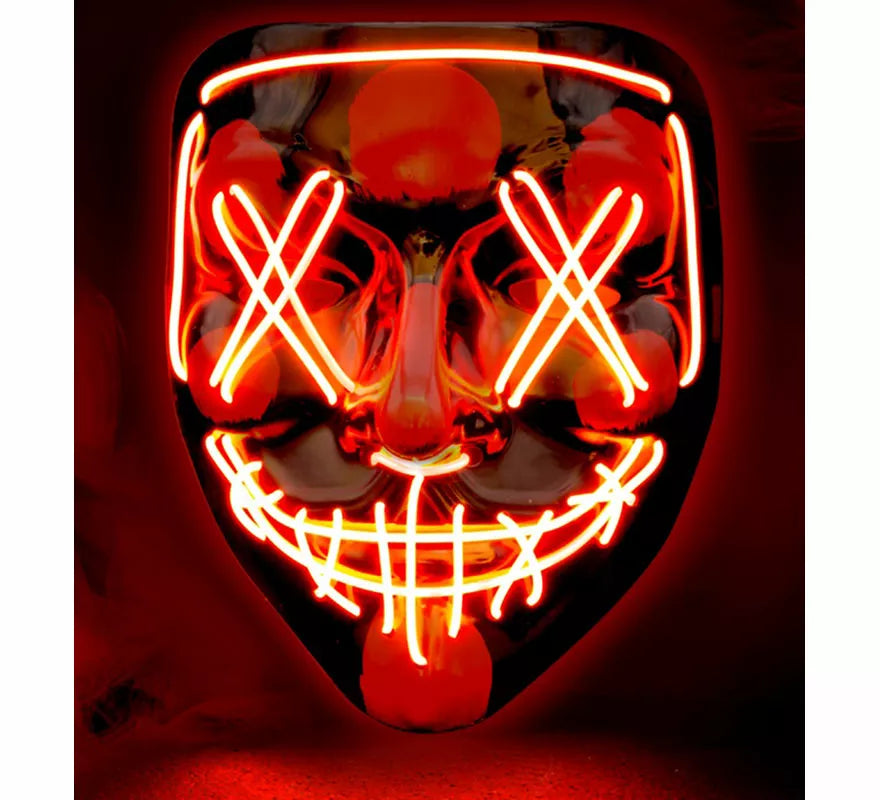 Translation missing: en.Máscara de Asesino Aterrador con LED rojo