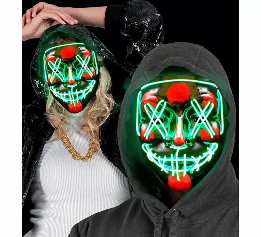 Translation missing: en.Máscara de Asesino Aterrador con LED verde