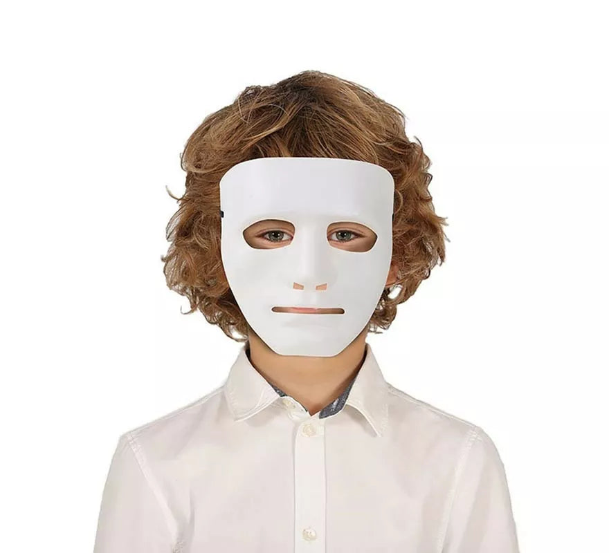 Máscara de Asesino Blanco de pvc infantil