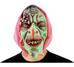 Green Old Witch Mask