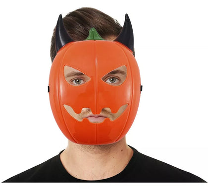 Máscara de Calabaza con Cuernos