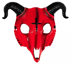 Red Ram Skull Mask